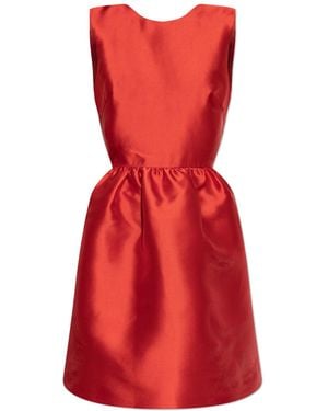 strapless open back dress Red Backless Bow Back Evening Gown – Rosies Closet main image 0