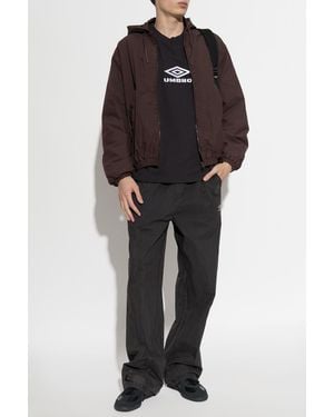 Umbro Insulated Jacket With Hood - Black