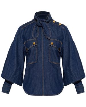 Zimmermann Denim Top - Blue
