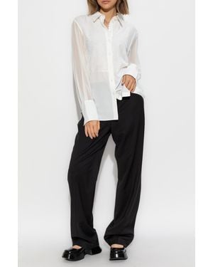 Helmut Lang Shirt With Lace Insert - White