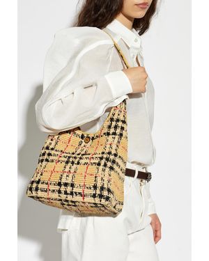 Burberry "Margate Small" Hobo Bag - Natural