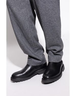 Paul Smith Leather Ankle Boots 'Xenon' - Gray
