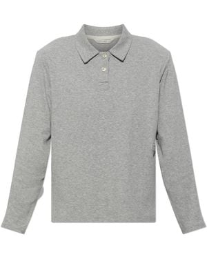 Rethinkit Studios Polo Shirt With Sewn-In Shoulder Pads - Grey