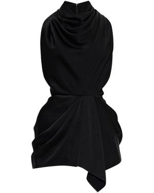 Givenchy Asymmetric Draped Top - Black