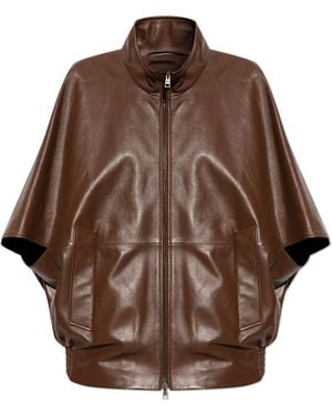 Balenciaga Leather Jacket - Brown