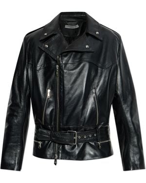 Alessandra Rich Leather Jacket - Black