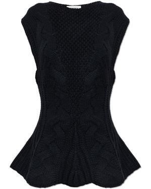 Lisa Yang 'Signy' Cashmere Top - Black