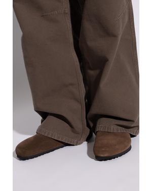 Birkenstock 'Boston Bs' Mules - Brown