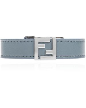 Fendi Leather Bracelet - Blue