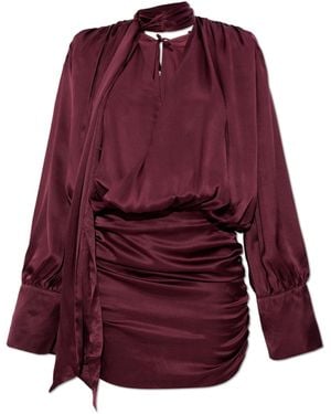 ROTATE BIRGER CHRISTENSEN Silk Dress - Red