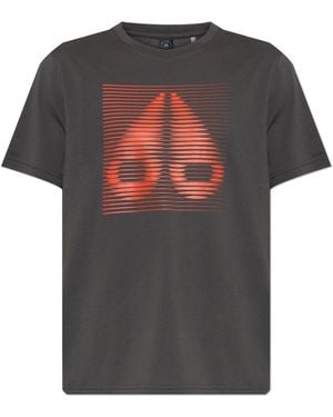 Moose Knuckles T-Shirt With Print - Grey