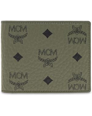 MCM Wallet With 'Visetos' Print - Green