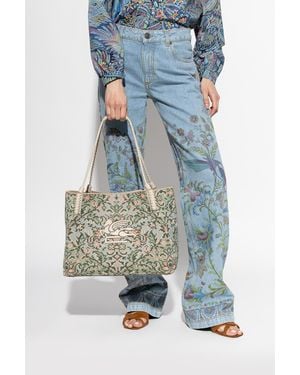 Etro 'Libra Large' Shopper Bag - Blue