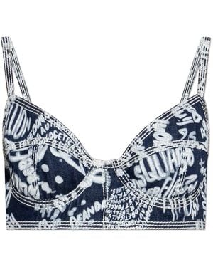 DSquared² Short Denim Top - Multicolour