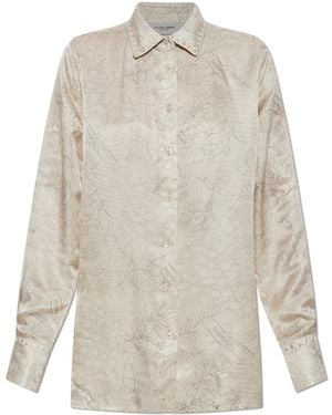 Golden Goose Shirt With Floral Motif - White