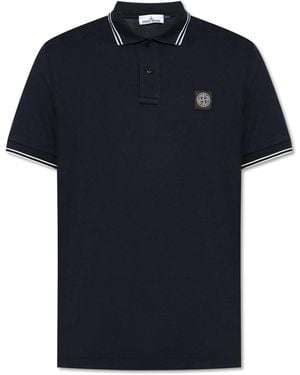 Stone Island Polo With Logo - Multicolour