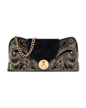 Versace Leather Clutch 'Vivian' - Black