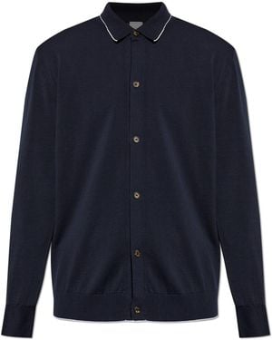 Eleventy Cotton Cardigan - Blue