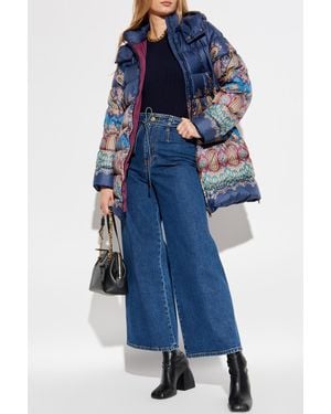 FRAME Top With A Round Neckline - Blue