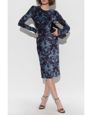Etro Skirt With A Velvet Finish - Blue