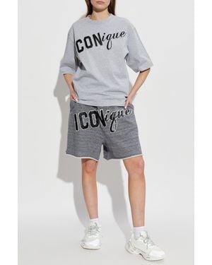 DSquared² Shorts With Logo - Gray
