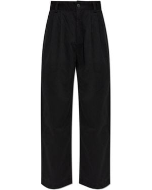Agolde Pleated Trousers - Black