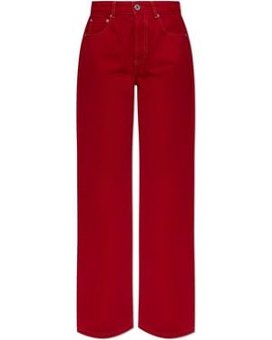 Ami Paris Straight-Leg Jeans - Red