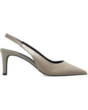 Furla "Slingback" Court Shoes - White