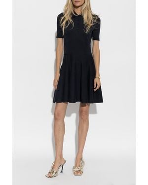 Givenchy Polo Dress With Embroidered Logo - Black