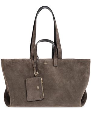 A.P.C. "Le Drummer Large" Shopper Bag - Brown