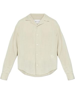 Ami Paris Asymmetrical Cut Shirt - White