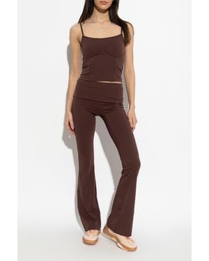 Rethinkit Studios Pants With Flared Legs - Brown
