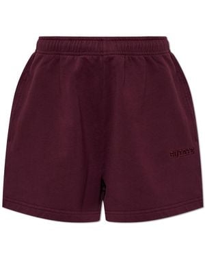 ROTATE BIRGER CHRISTENSEN Sweat Shorts With Embroidered Logo