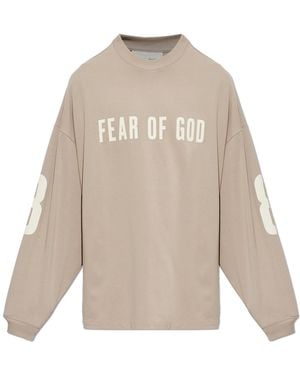 Fear Of God Cotton T-Shirt With Print - Natural