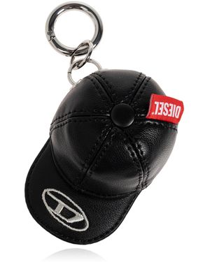 DIESEL Keyring 'Charm-Cap' - Black