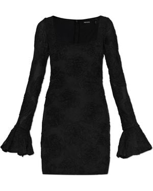 ROTATE BIRGER CHRISTENSEN Floral Motif Dress - Black