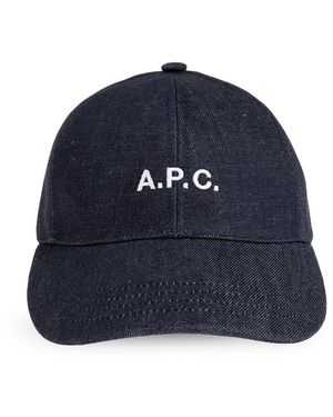 A.P.C. 'Charlie' Baseball Cap - Blue