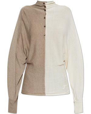 Jacquemus 'Losange' Long-Sleeve Top - Natural