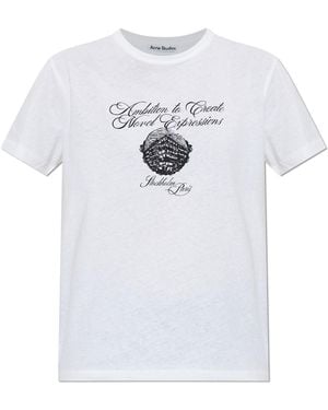Acne Studios T-Shirt With Print - White
