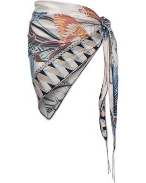 Ferragamo Silk Pareo - White