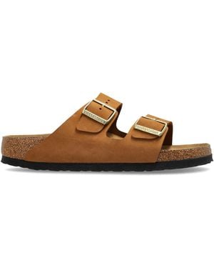 Birkenstock 'Arizona Bs' Slides - Brown