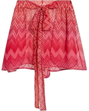 Missoni Silk Shorts - Red