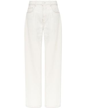 Ami Paris Straight-Leg Jeans - White