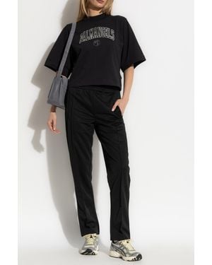 Palm Angels Logo Pants - Black