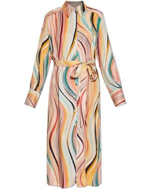 Paul Smith Dress With A Belt - White