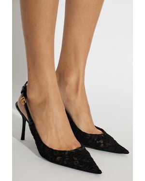 Dolce & Gabbana Lace High Heel Shoes - Black