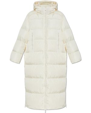 Add Long Down Coat - White