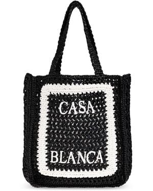 CASABLANCA Shoulder Bag With Logo - Black