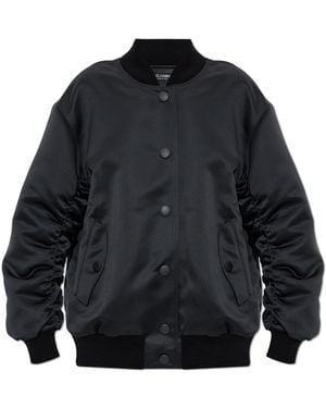 Dolce & Gabbana Satin "Bomber" Jacket - Black
