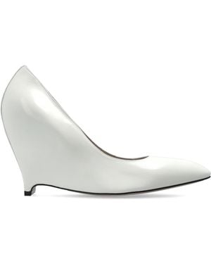 Maison Margiela Leather Heeled Shoes - White